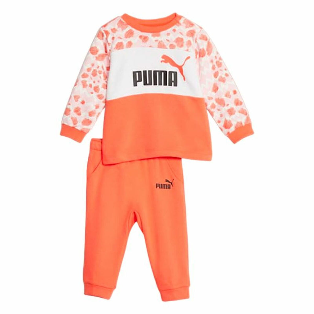 Kinder-Trainingsanzug Puma Ess Mix Mtch Orange