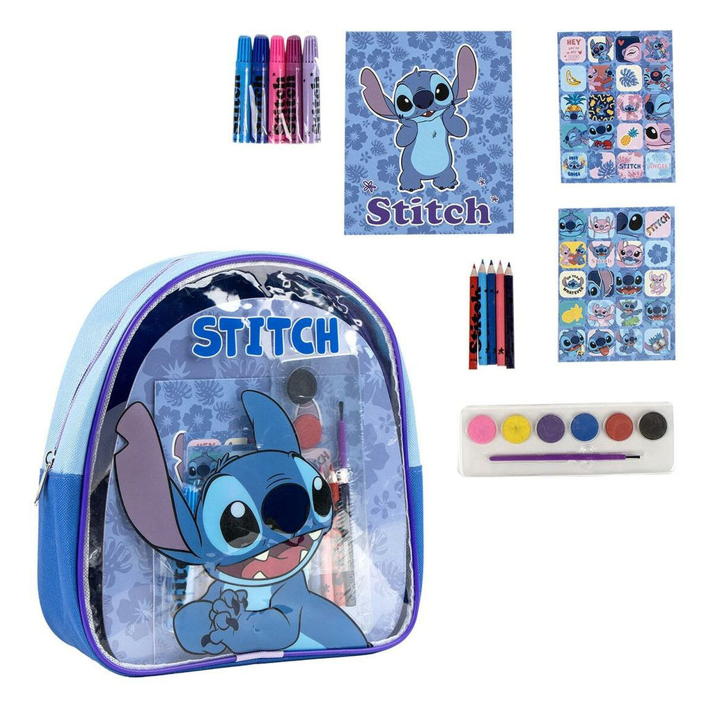 Kinder-Zeichenrucksack Stitch Blau 22 x 23 x 7 cm