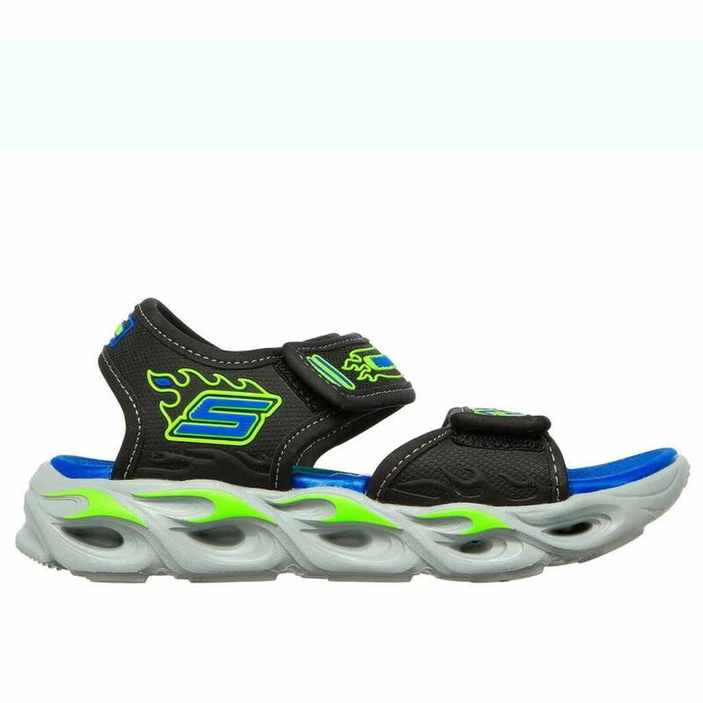 Kinder sandalen Skechers Lights Thermo-Splash Schwarz