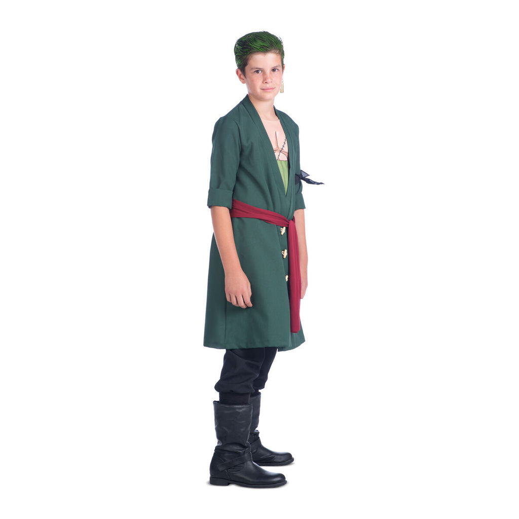 Kinderkostüm für Karneval One Piece Roronoa Zoro (6 Stücke)