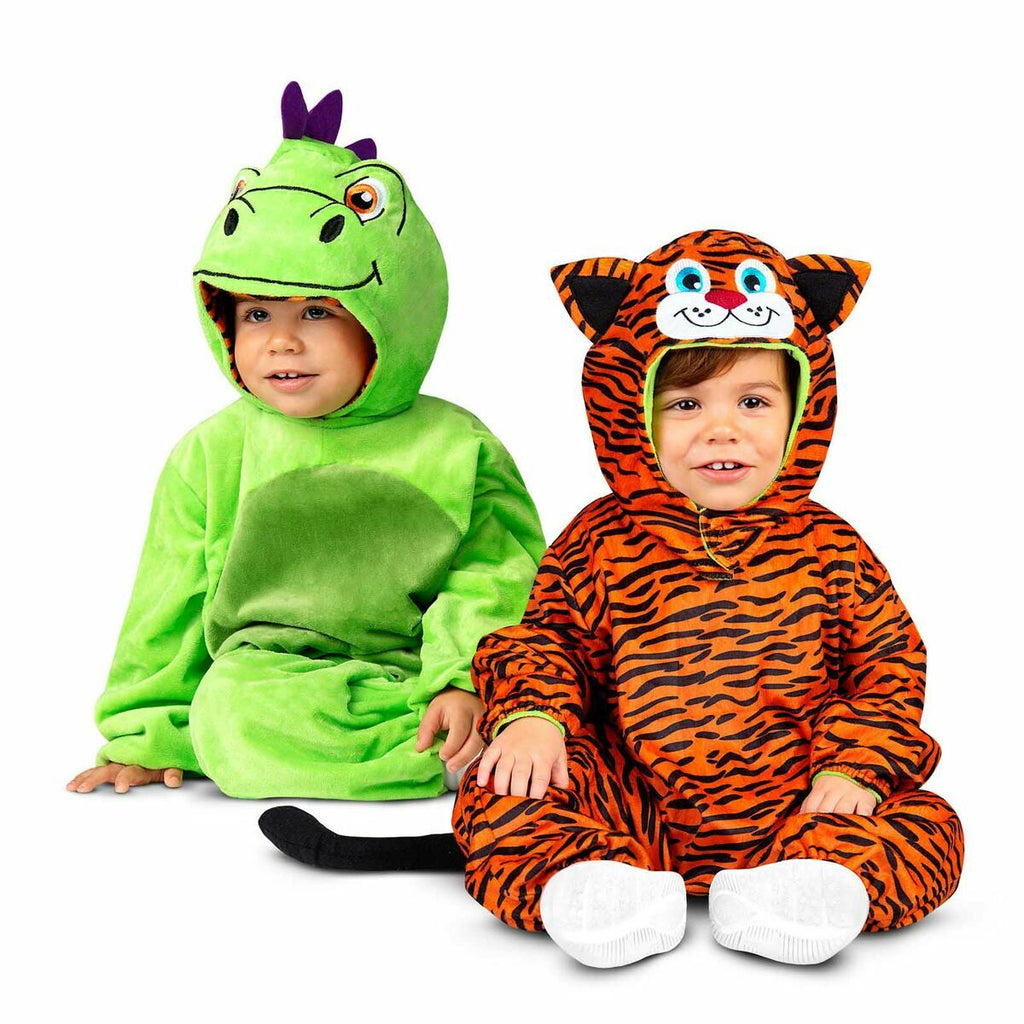 Kinderkostüm für Karneval Reversibel Tiger Drache (3 Stücke)