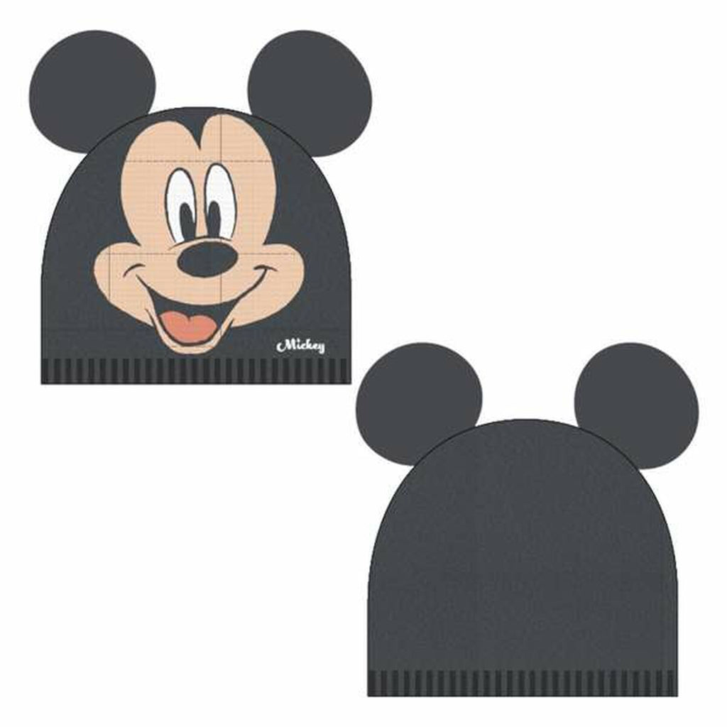 Kindermütze Mickey Mouse Schwarz (Einheitsgröße)