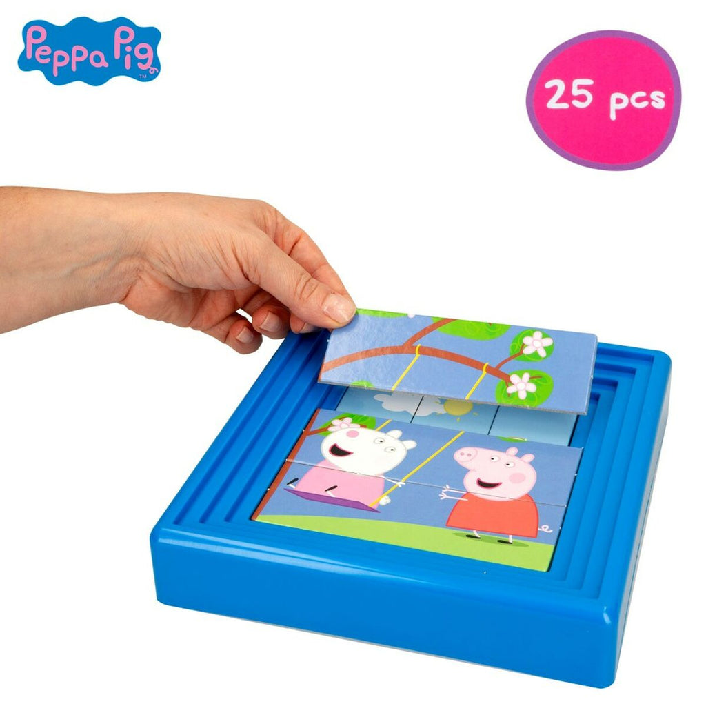 Kinderpuzzle Peppa Pig 25 Stücke 19 x 4 x 19 cm (6 Stück)