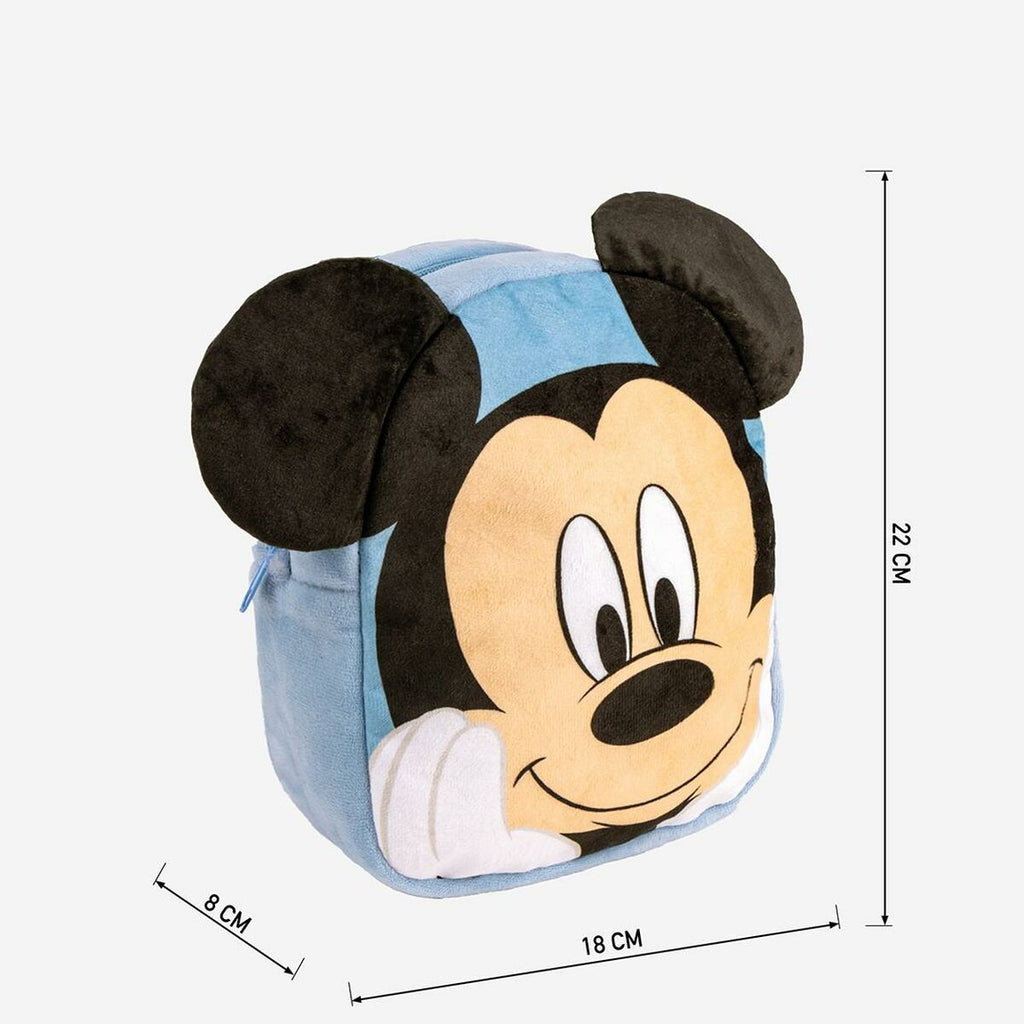 Kinderrucksack Mickey Mouse Hellblau 18 x 22 x 8 cm