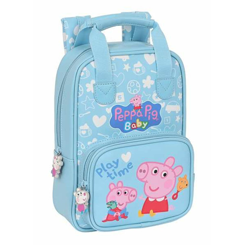 Kinderrucksack Peppa Pig Baby Hellblau 20 x 28 x 8 cm