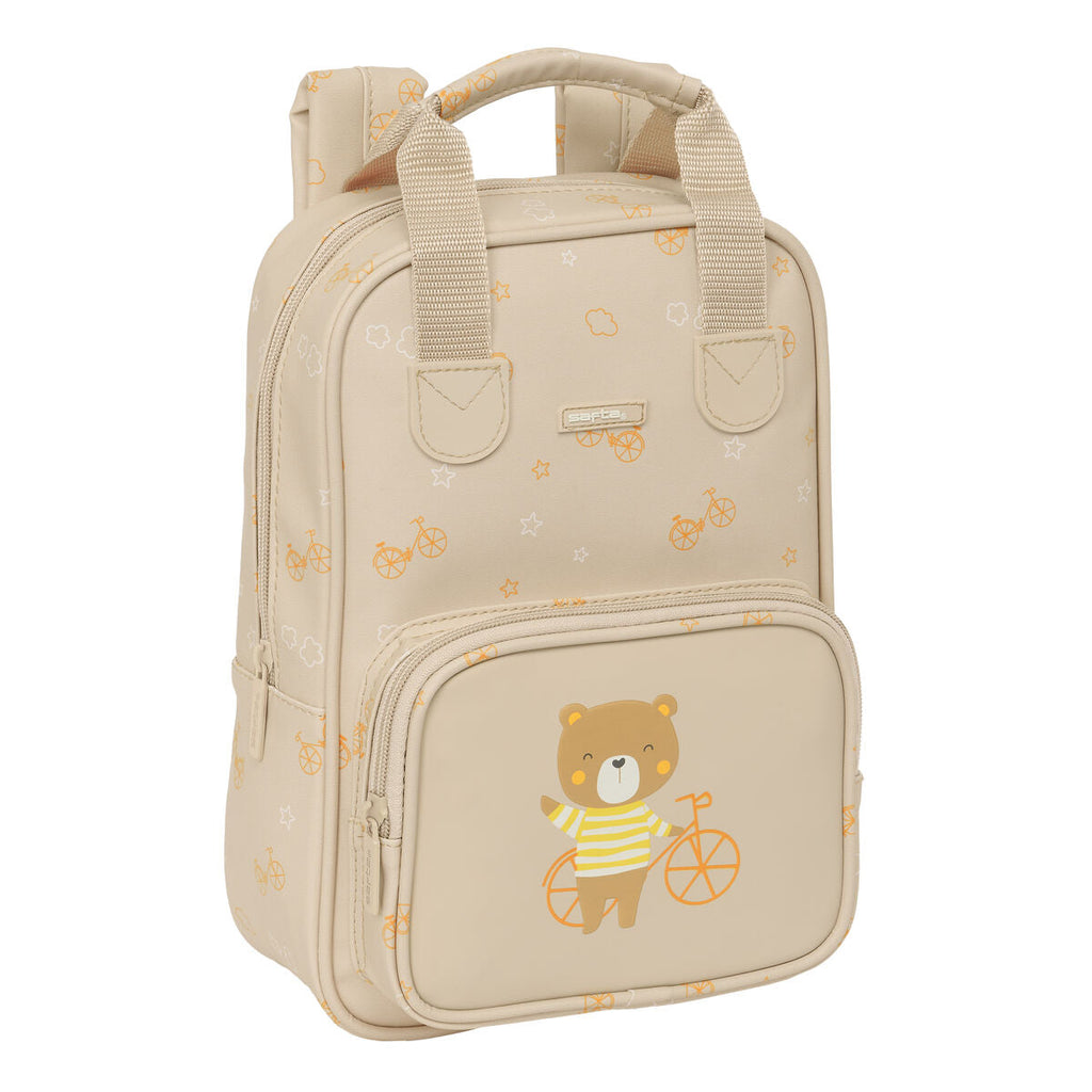 Kinderrucksack Safta Osito Beige 20 x 28 x 8 cm