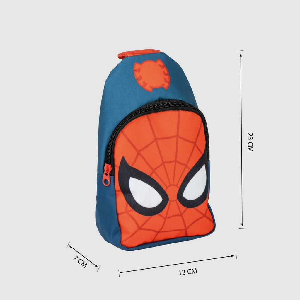 Kinderrucksack Spider-Man Schultertasche Blau Rot 13 x 23 x 7 cm