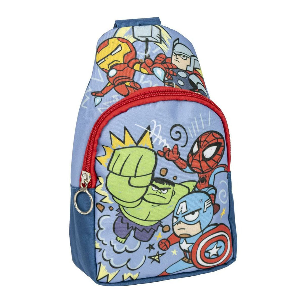 Kinderrucksack The Avengers Schultertasche Blau 13 x 23 x 7 cm