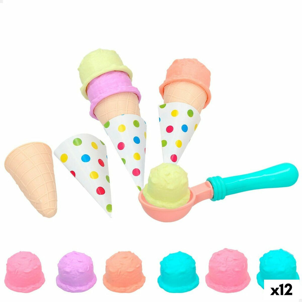 Kit aus Spielzeuglebensmittel Colorbaby Eiscreme 17 Stücke (12 Stück)