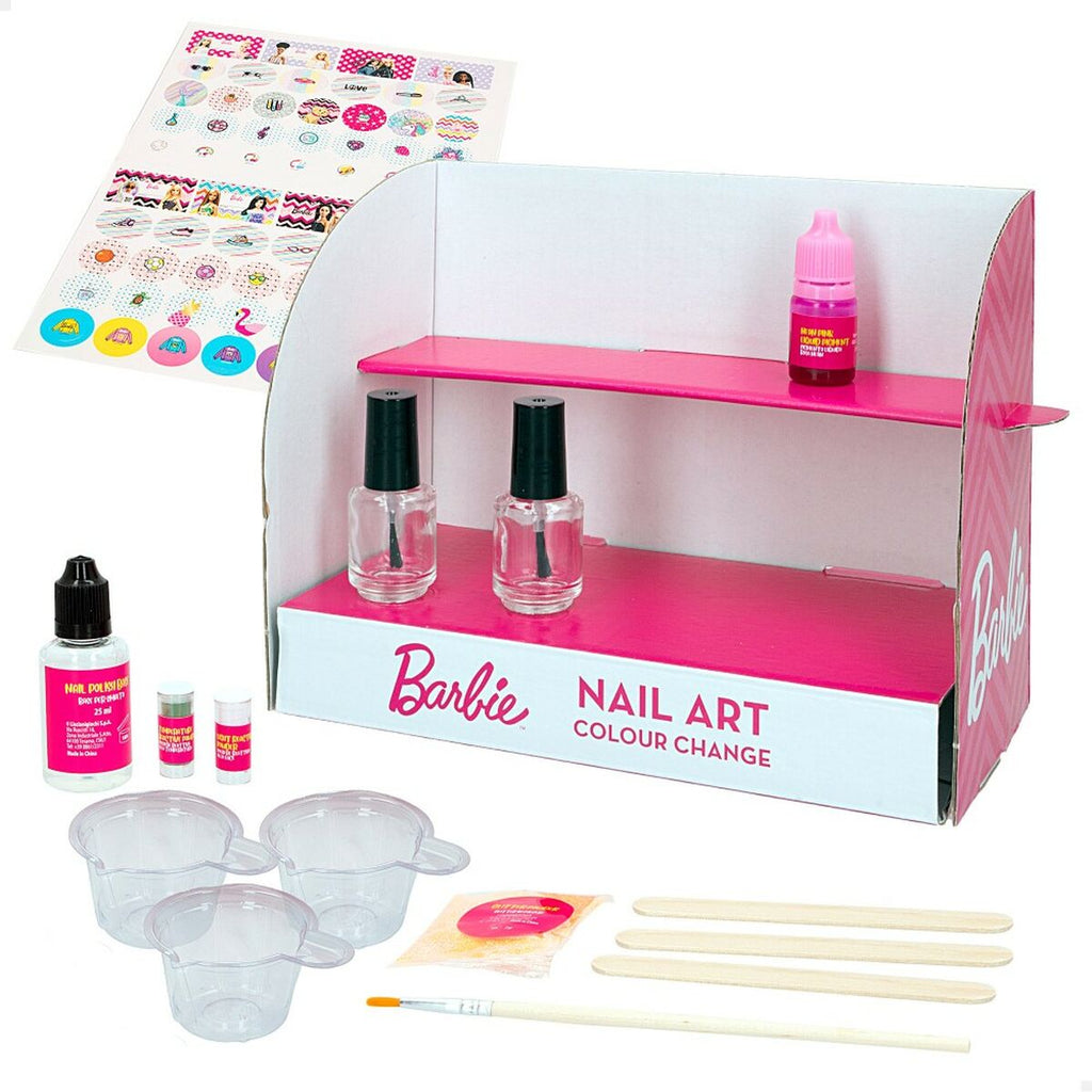 Kit zum Schminken Barbie Studio Color Change Nagellack 15 Stücke