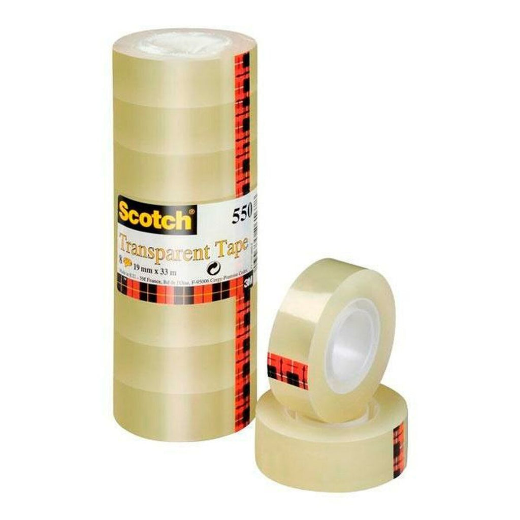 Klebeband Scotch Durchsichtig (19 x 33 mm) (8 Stück)