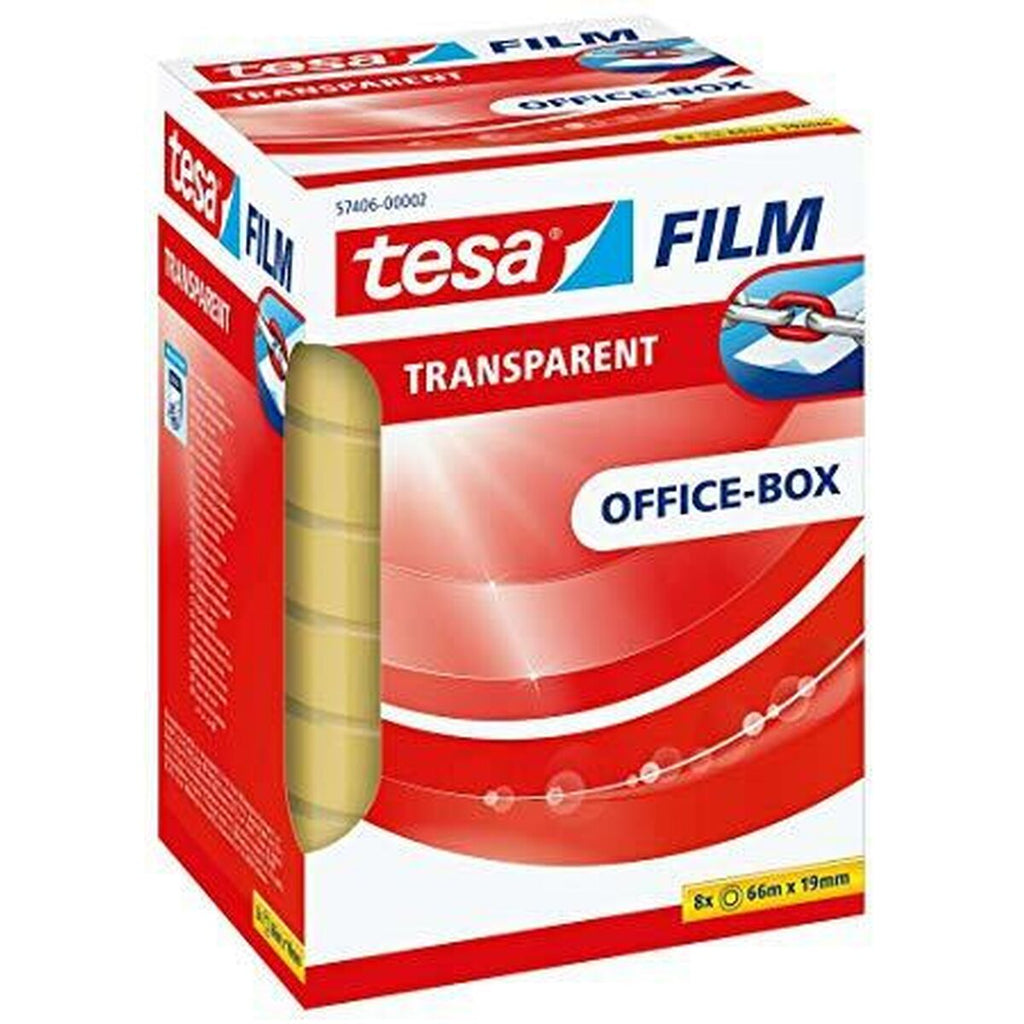 Klebeband TESA Officebox Durchsichtig 8 Stück (19 mm x 66 m)