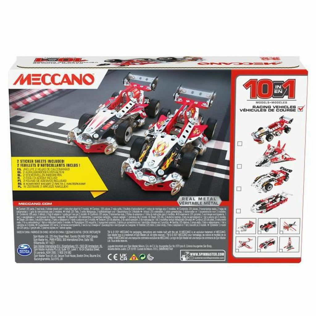 Konstruktionsspiel Meccano Racing Vehicles 10 Models