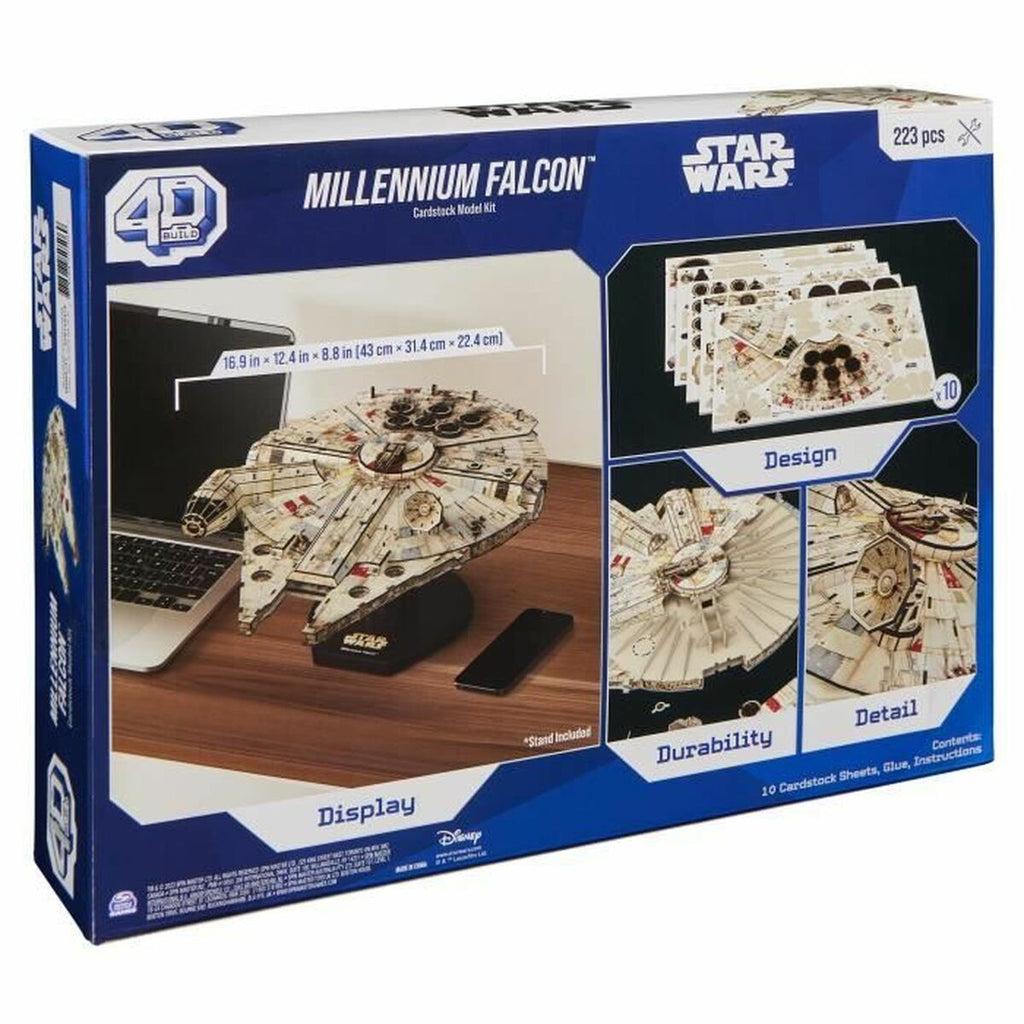 Konstruktionsspiel Star Wars Millennium Falcon 223 piezas 43 x 31,4 x 22,4 cm Grau Bunt