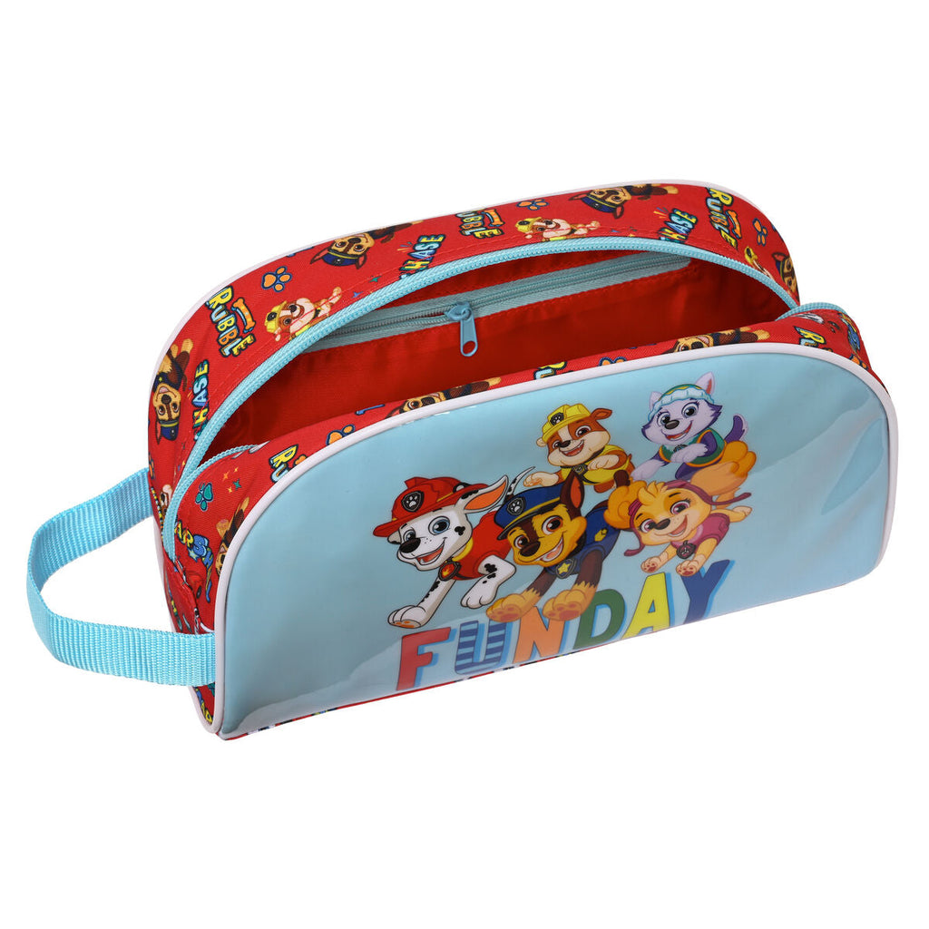 Kulturbeutel für die Schule The Paw Patrol Funday Blau Rot 26 x 16 x 9 cm