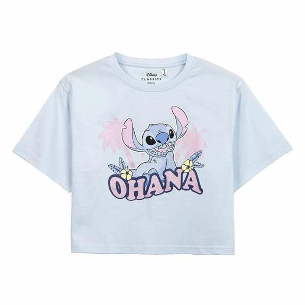 Kurzarm-T-Shirt für Kinder Stitch Lila