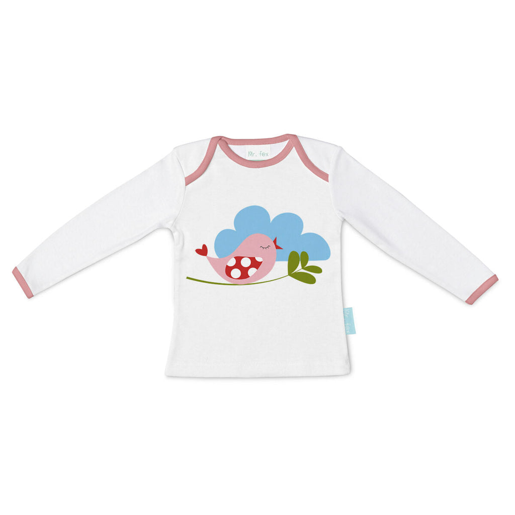 Langarm T-Shirt für Kinder HappyFriday Mr Fox Little Birds Bunt 12-18 Monate