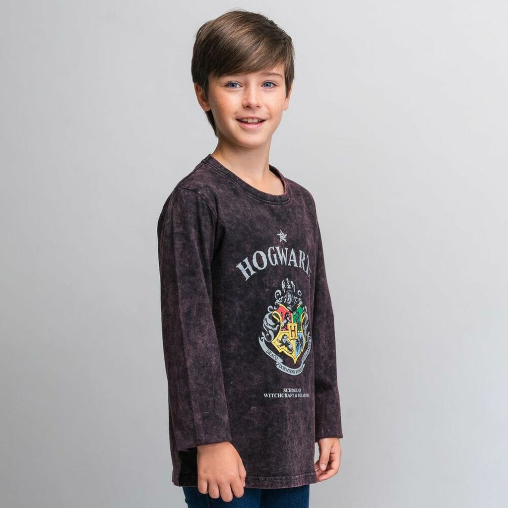 Langarm T-Shirt für Kinder Harry Potter Grau Dunkelgrau