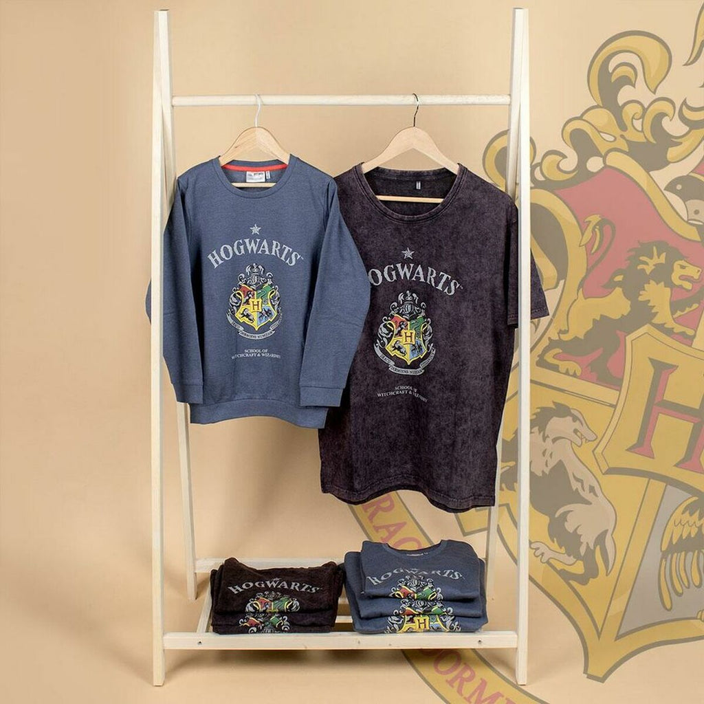 Langarm T-Shirt für Kinder Harry Potter Grau Dunkelgrau