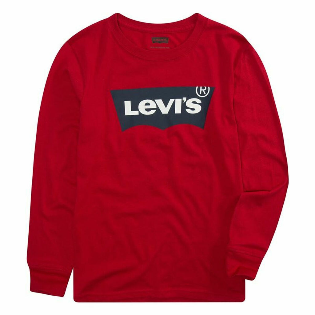 Langarm T-Shirt für Kinder Levi's Batwing Rot