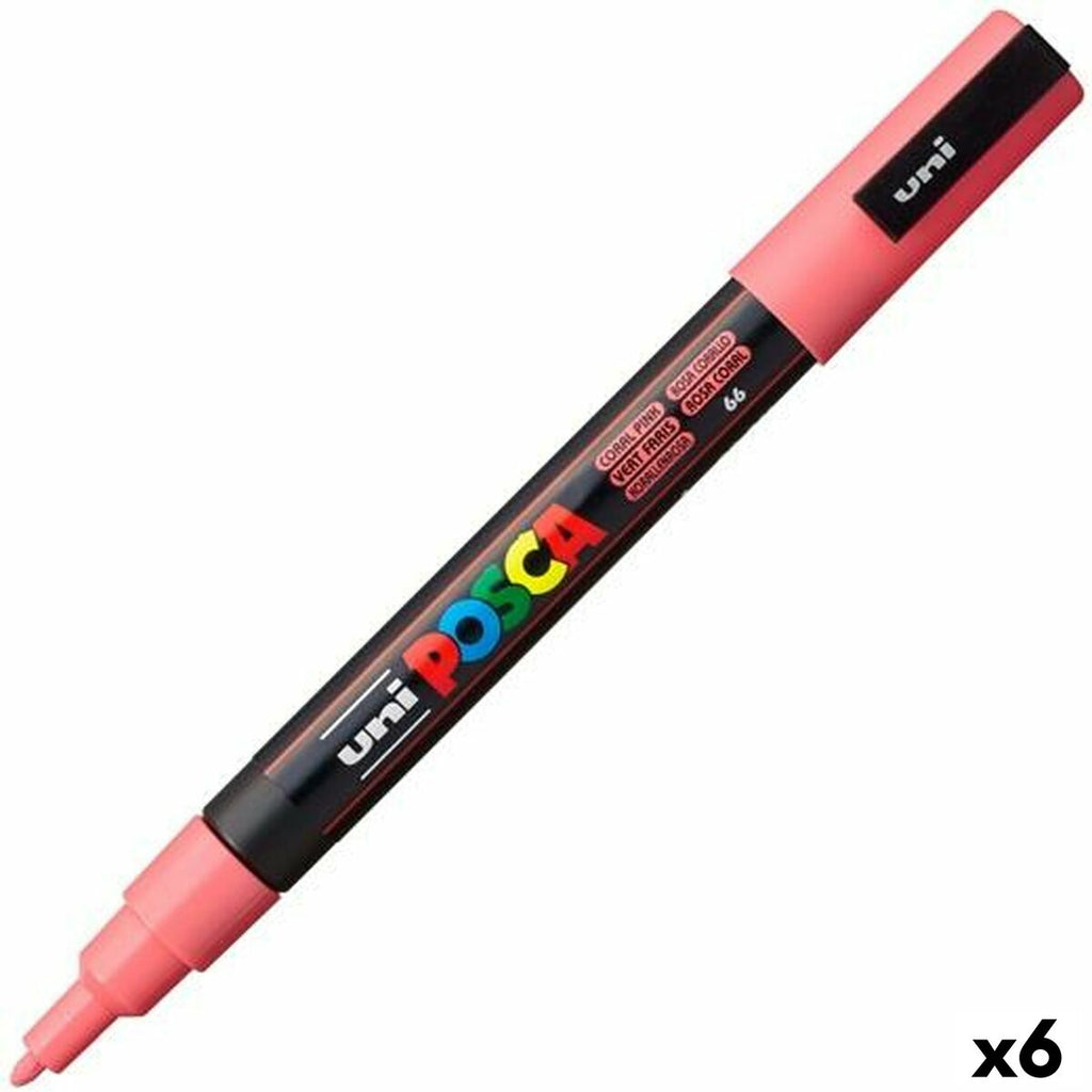 Marker POSCA PC-3M Coral Rosa (6 Stück)