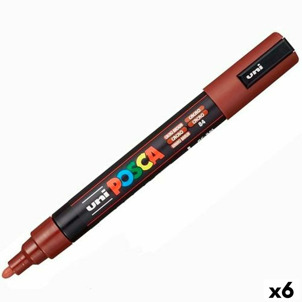 Marker POSCA PC-5M Braun (6 Stück)