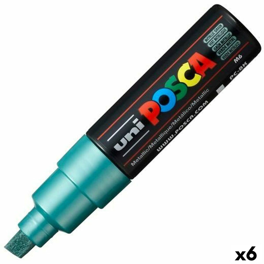 Marker POSCA PC-8K grün metall (6 Stück)