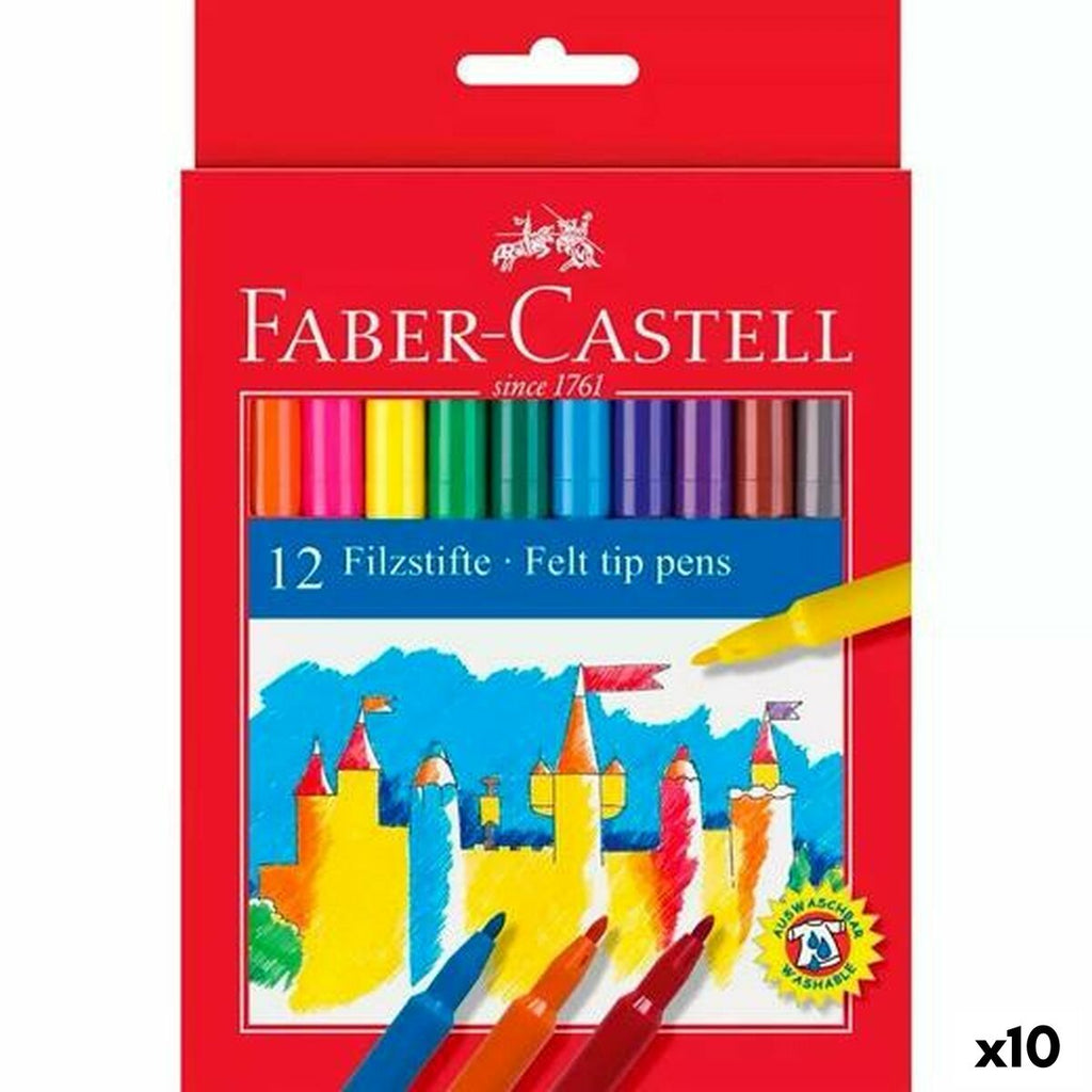 Marker-Set Faber-Castell Bunt (10 Stück)