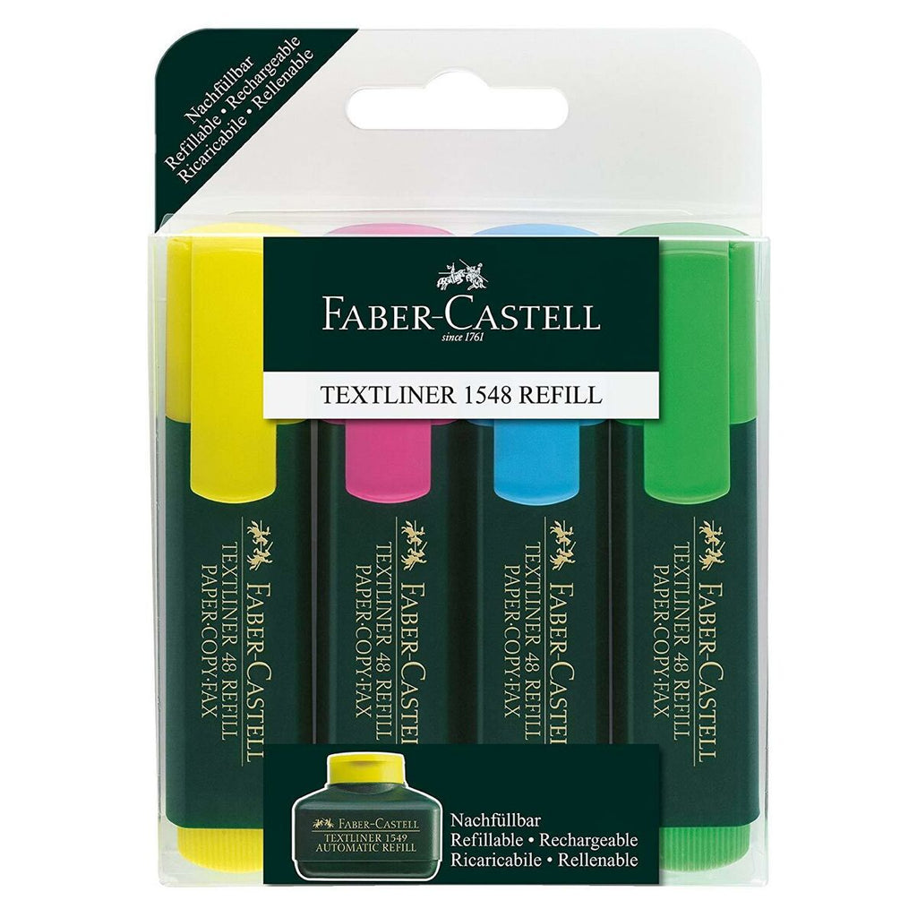 Marker-Set Faber-Castell Fluoreszierend Bunt (5 Stück)