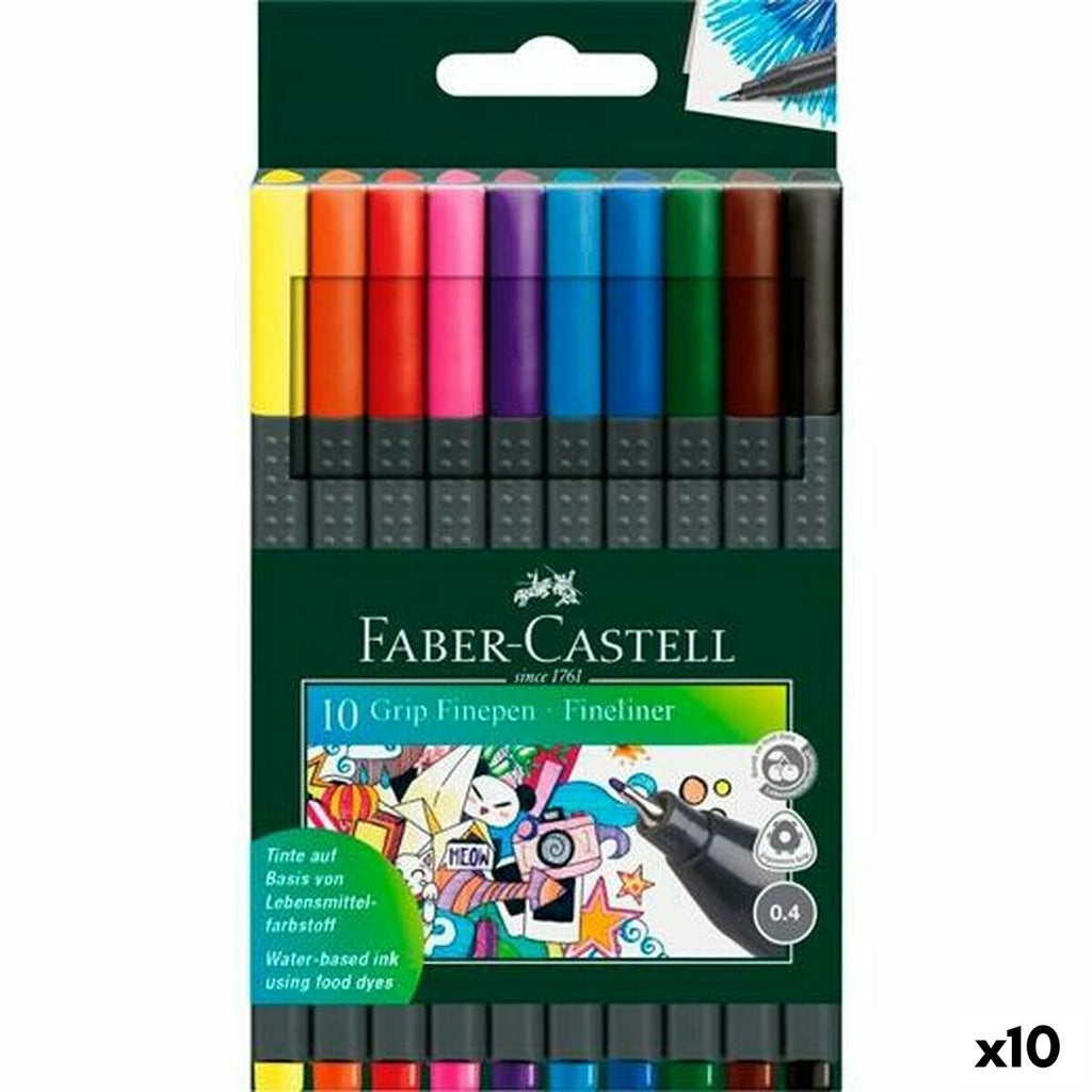 Marker-Set Faber-Castell Grip Finepen (10 Stück)