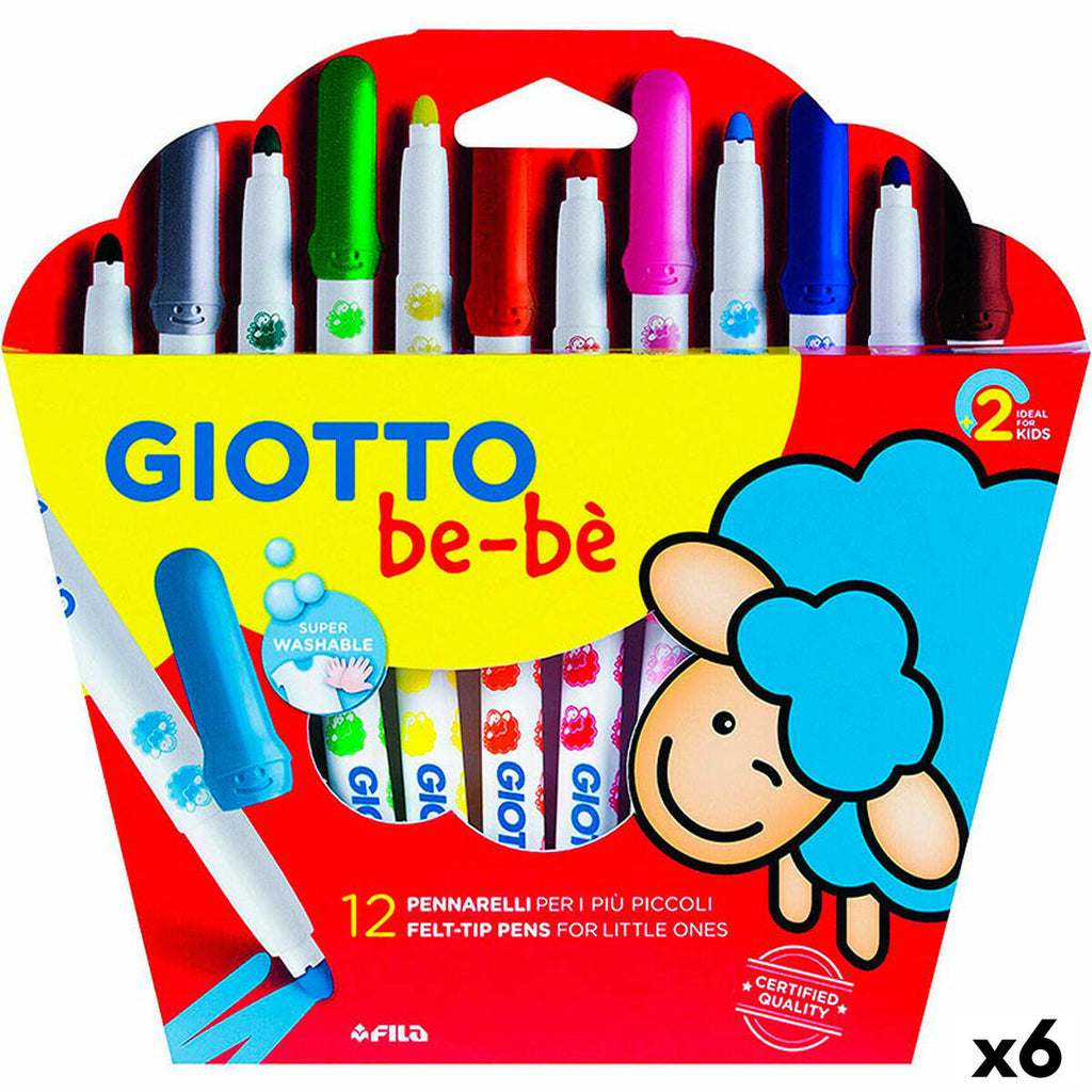 Marker-Set Giotto BE-BÉ Bunt (6 Stück)