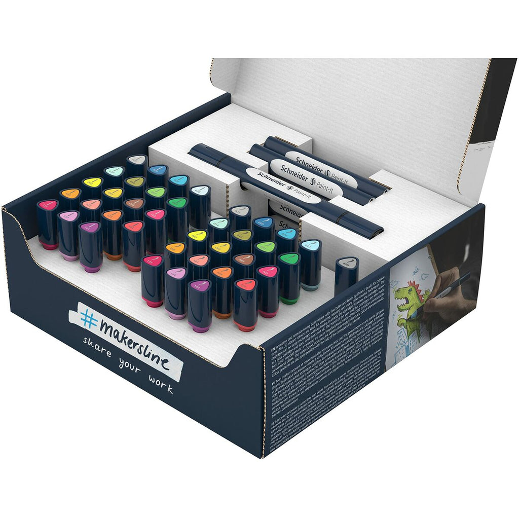 Marker-Set Schneider PAINT-IT 040 Bunt 52 Stücke