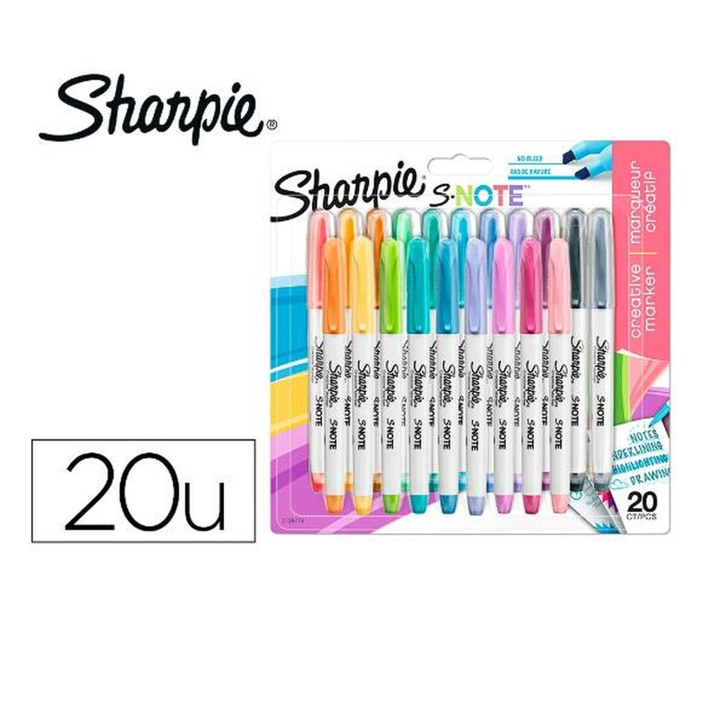 Marker-Set Sharpie 2139179 Bunt 20 Stücke