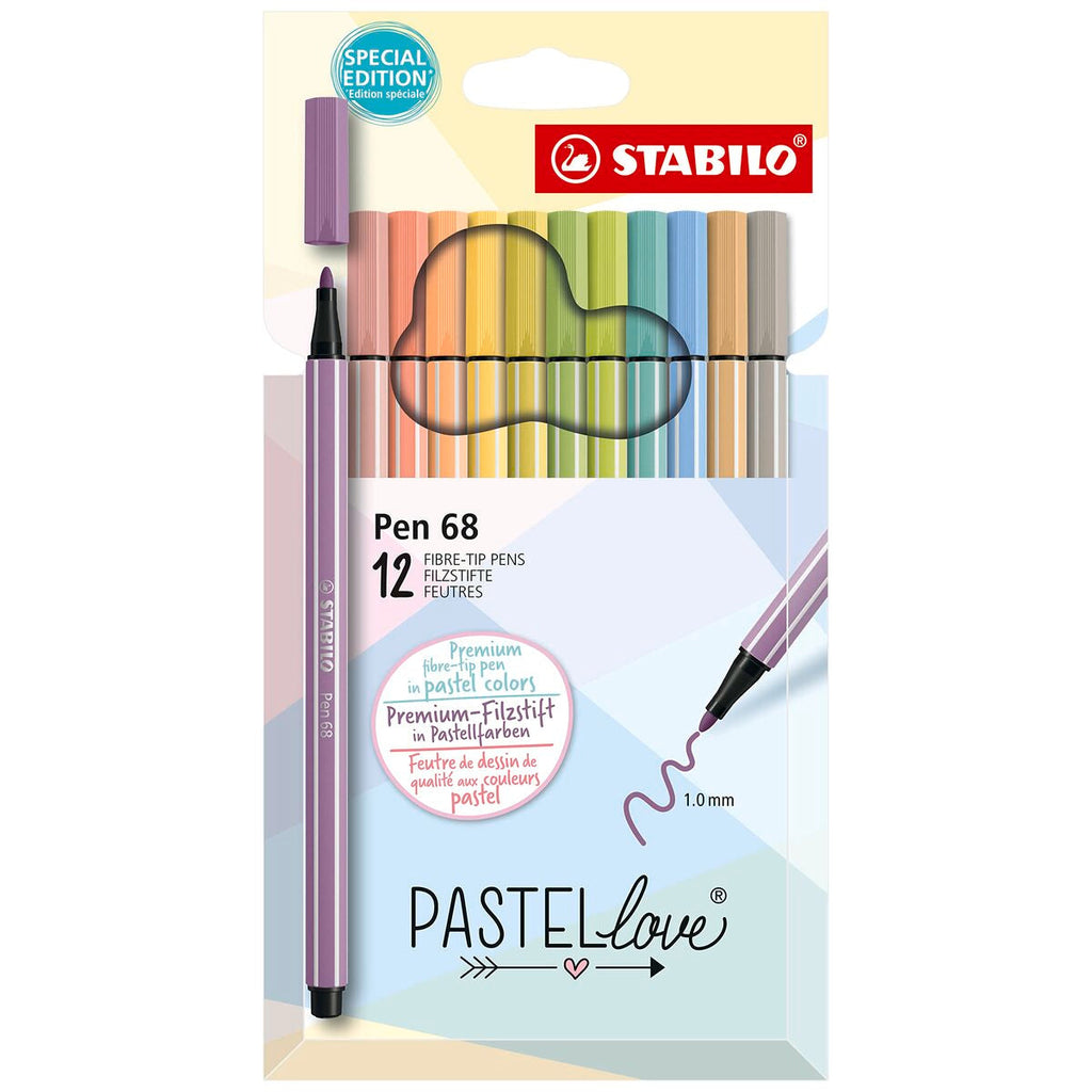 Marker-Set Stabilo Pastel Love Bunt Kuchen (12 Stücke)