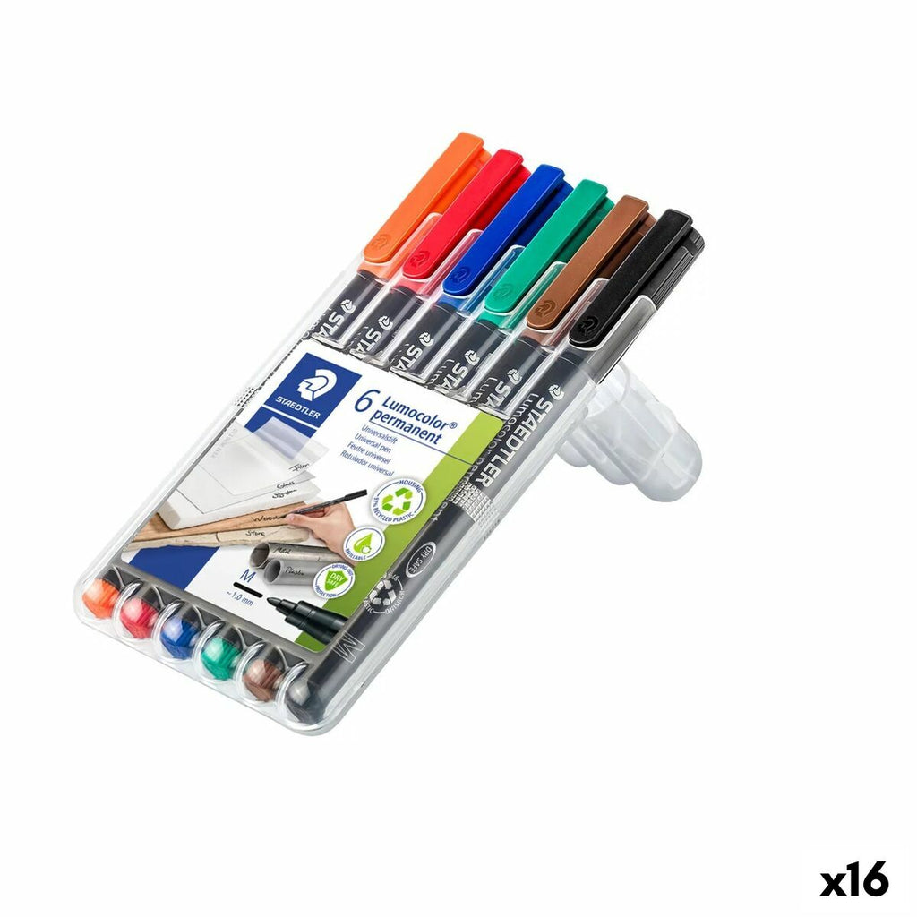 Marker-Set Staedtler Lumocolor 317 M Bunt (16 Stück)