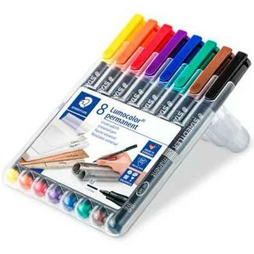 Marker-Set Staedtler Lumocolor 317 Permanent 1 mm (10 Stück)