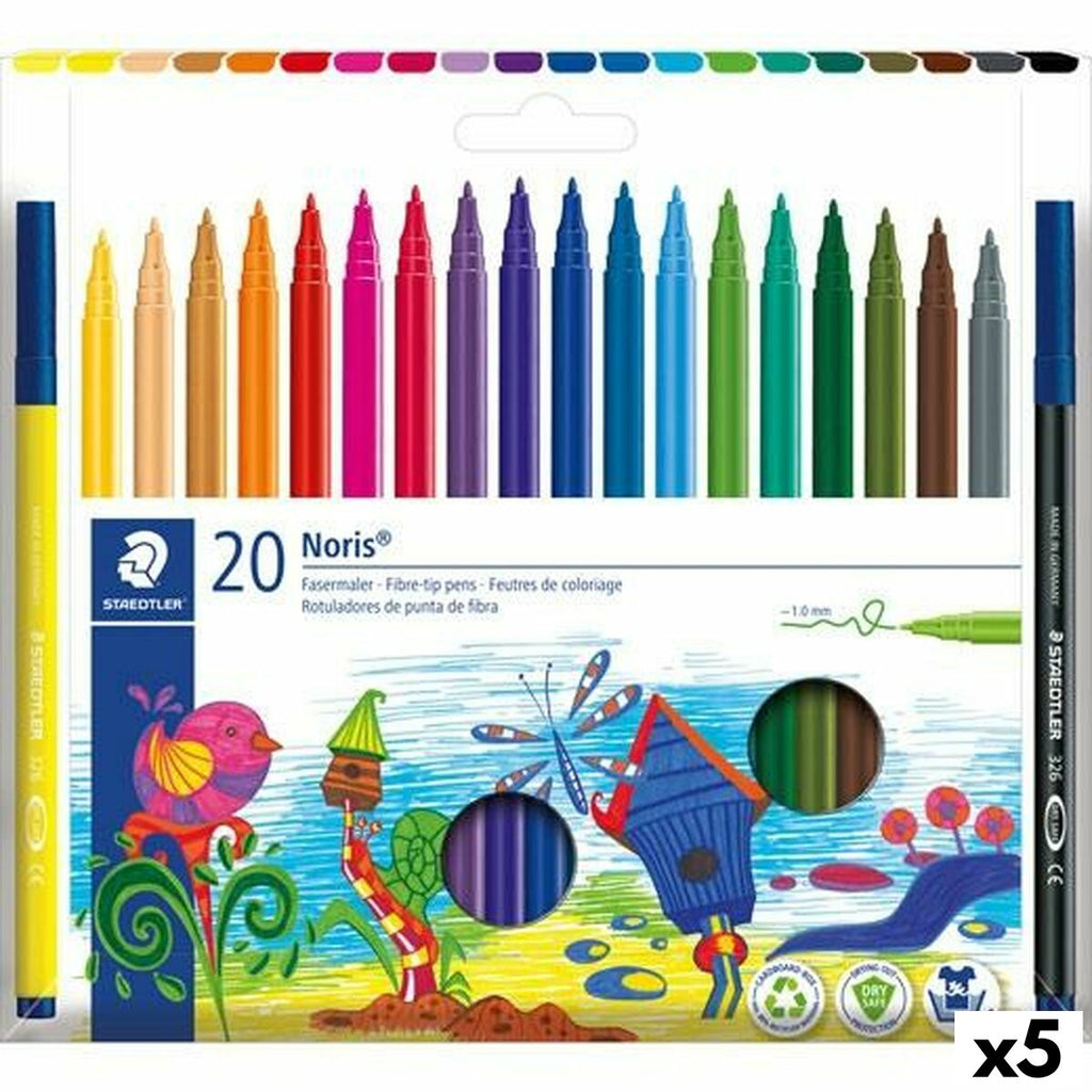 Marker-Set Staedtler Noris 326 Bunt (5 Stück)