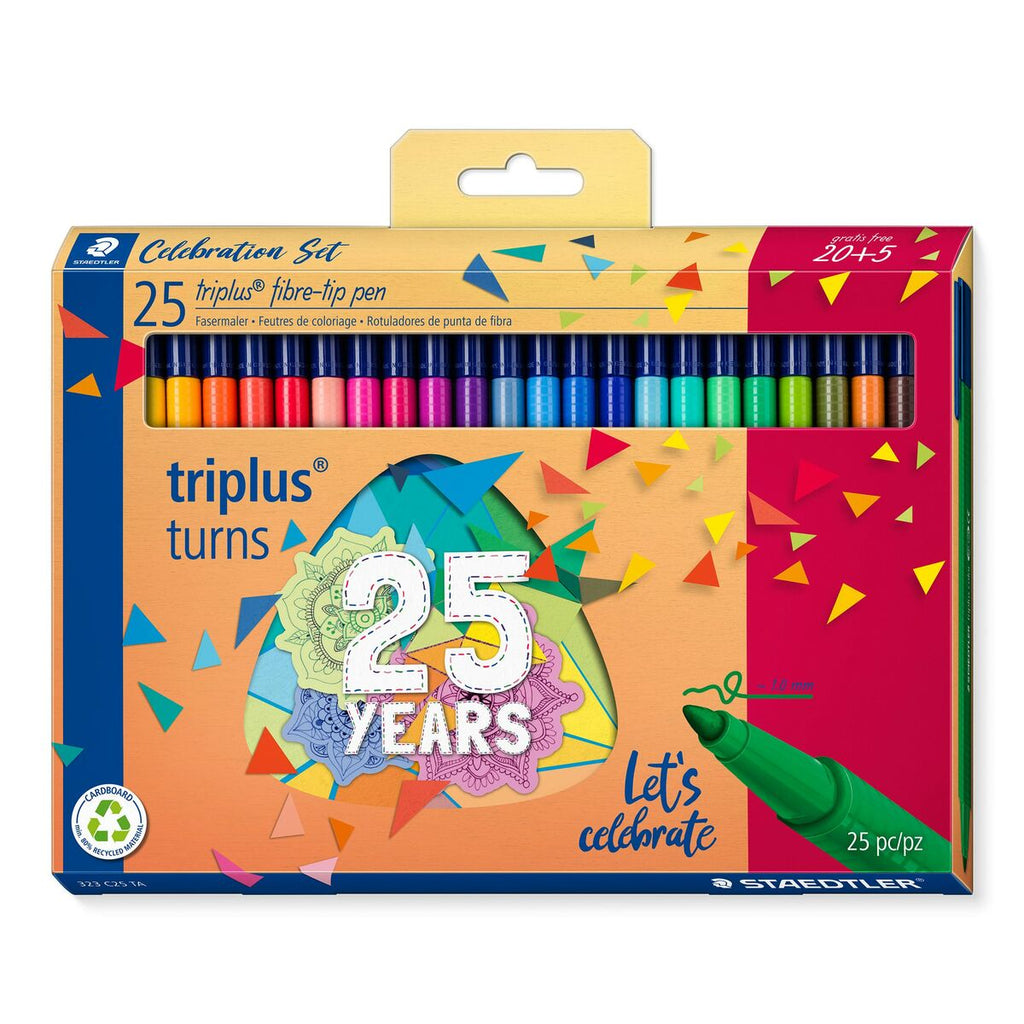 Marker-Set Staedtler Triplus 323 25 Stücke Bunt