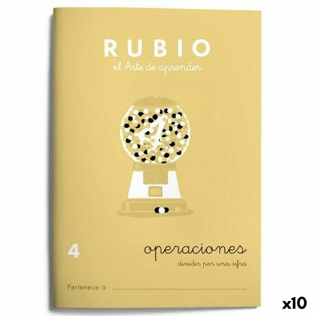 Mathematik-Heft Rubio Nº 4 A5 Spanisch 20 Blatt (10 Stück)