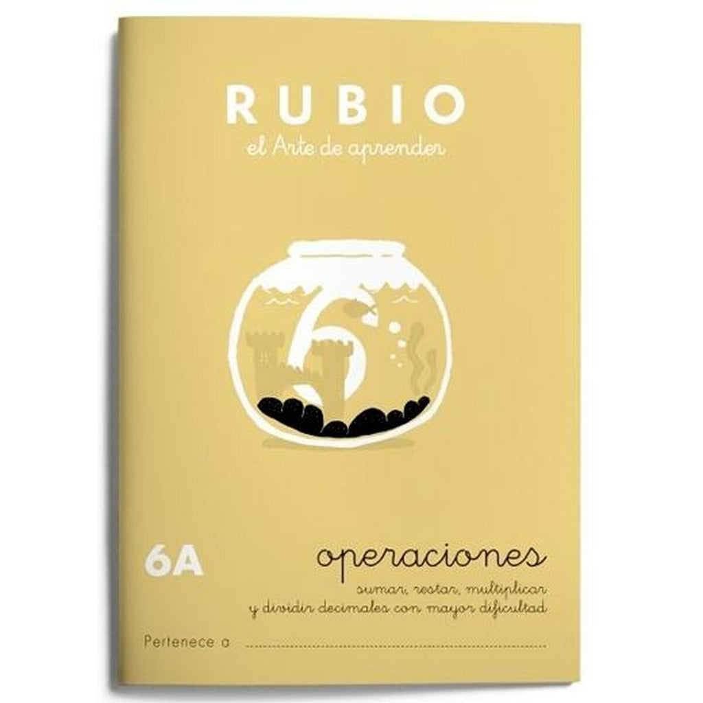 Mathematik-Heft Rubio Nº 6A A5 Spanisch 20 Bettlaken (10 Stück)