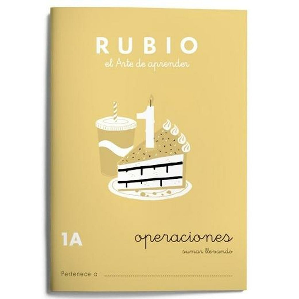 Mathematik-Heft Rubio Nº1A A5 Spanisch 20 Bettlaken (10 Stück)