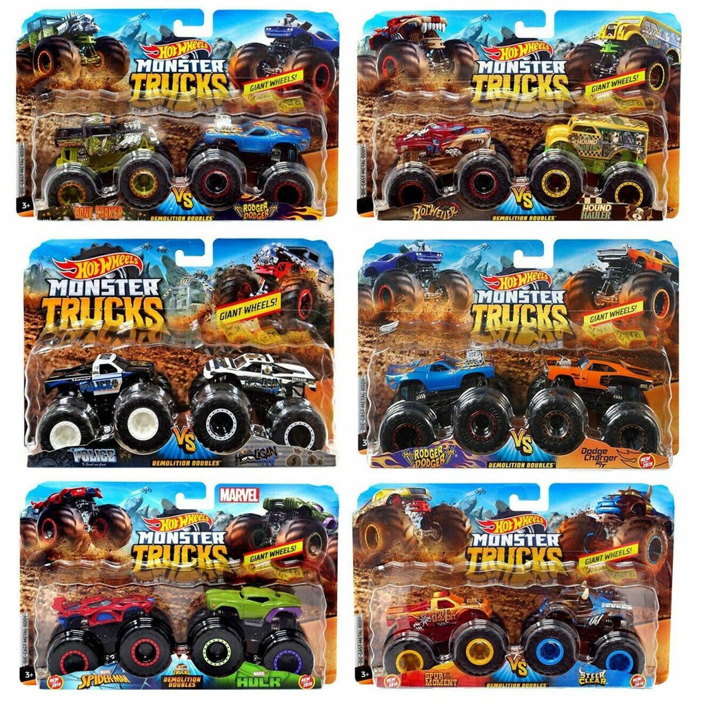 Monster Truck Hot Wheels Demolition Doubles 2 Stück 1:64