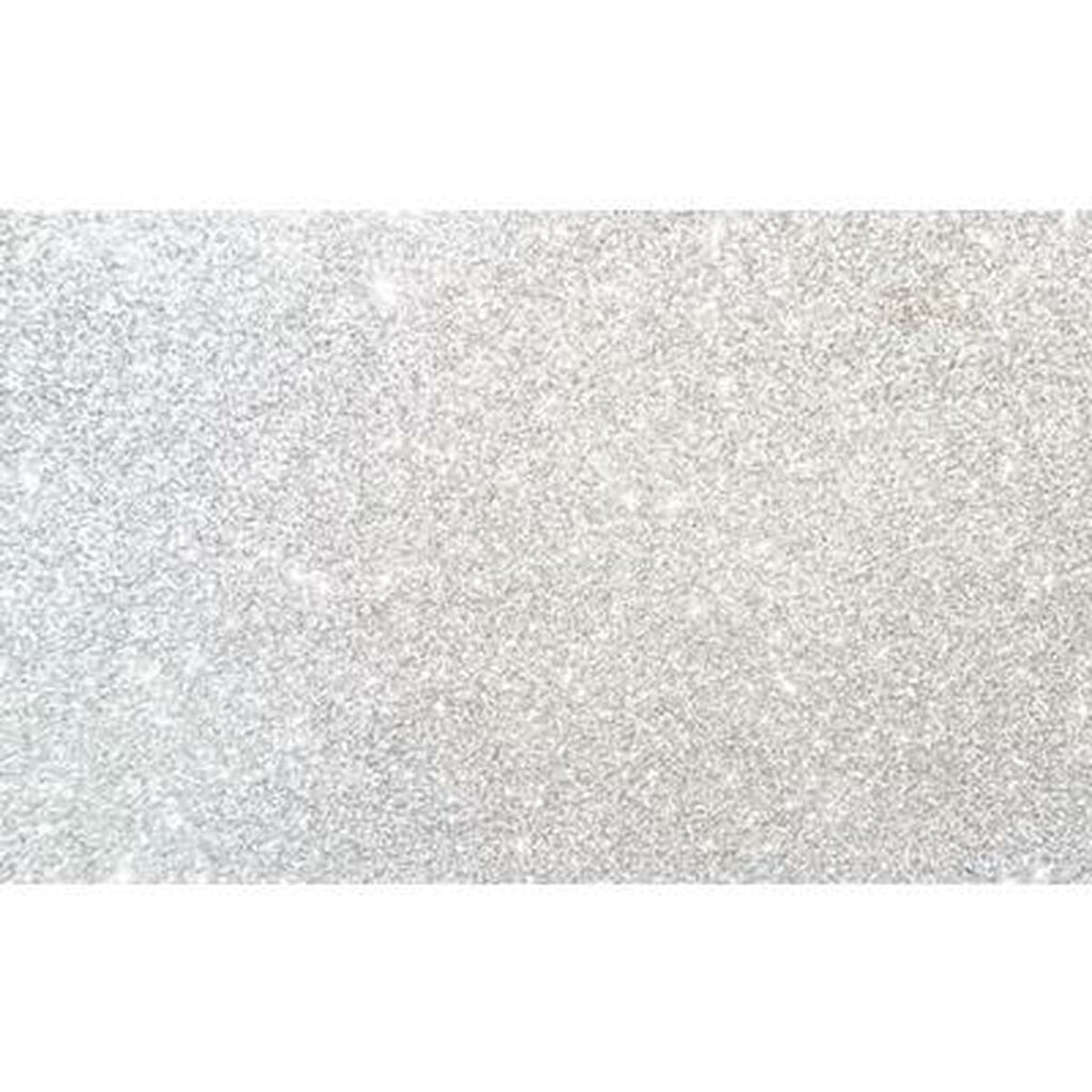 Moosgummi Fama Glitter 10 Bettlaken Weiß 50 x 70 cm