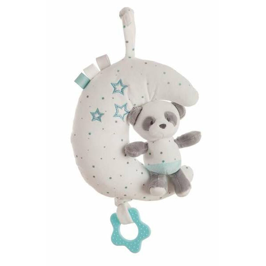 Musik-Rassel Baby Panda Blau 25 cm Mond