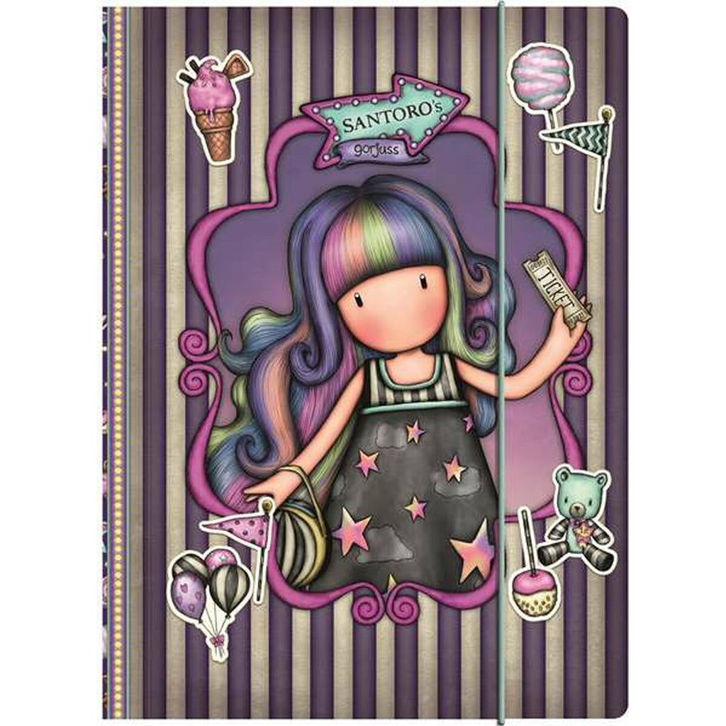 Notizbuch Gorjuss Fairground Up and Away Lila A4 24,8 x 9 x 33,4 cm