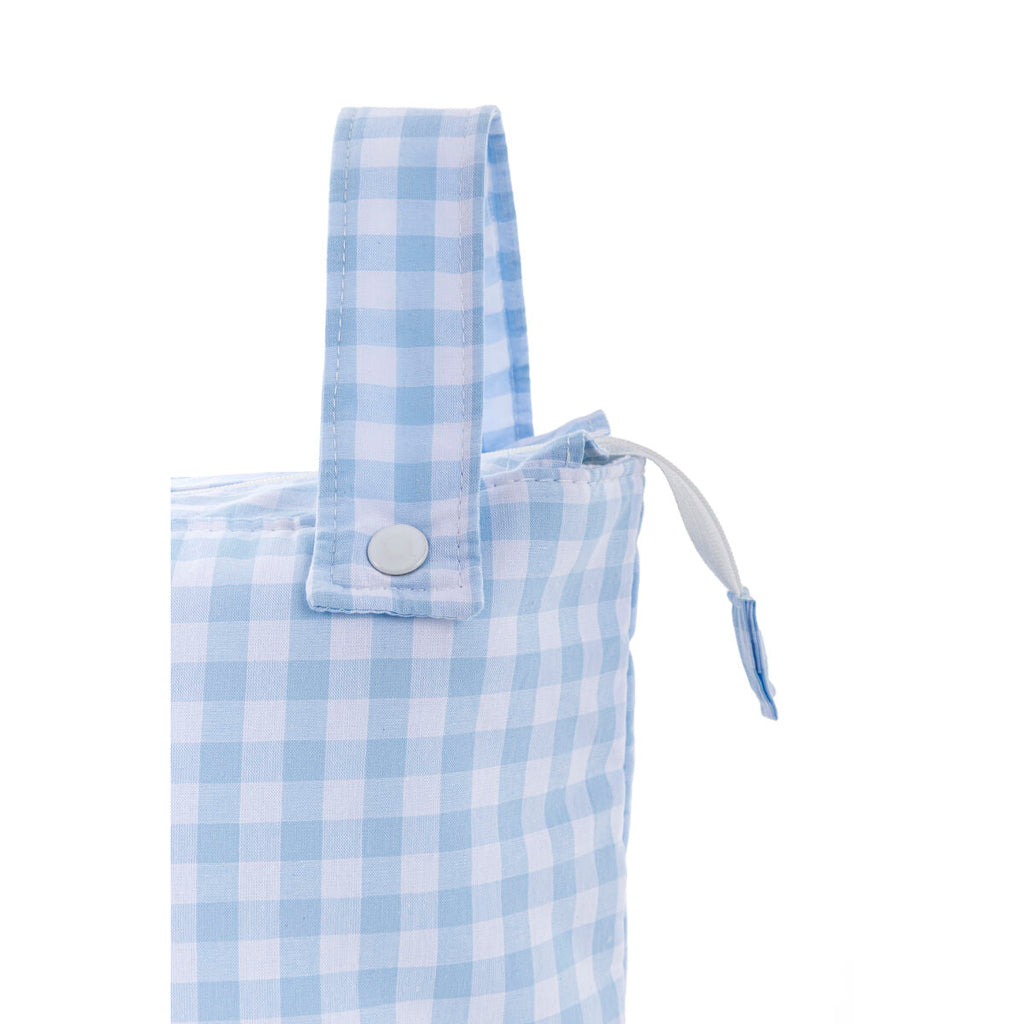 Organizer-Tasche für Kinderwagen Mi bollito Blau Vichy 15 x 18 x 45 cm