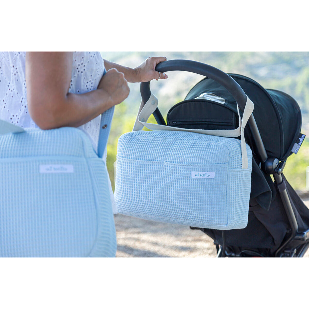 Organizer-Tasche für Kinderwagen Mi bollito Hellblau 15 x 24 x 40 cm