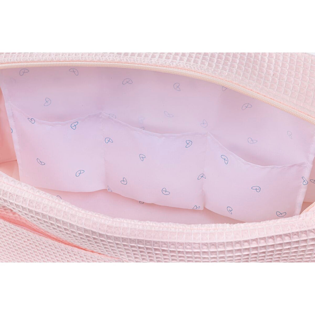 Organizer-Tasche für Kinderwagen Mi bollito Hellrosa 15 x 24 x 40 cm