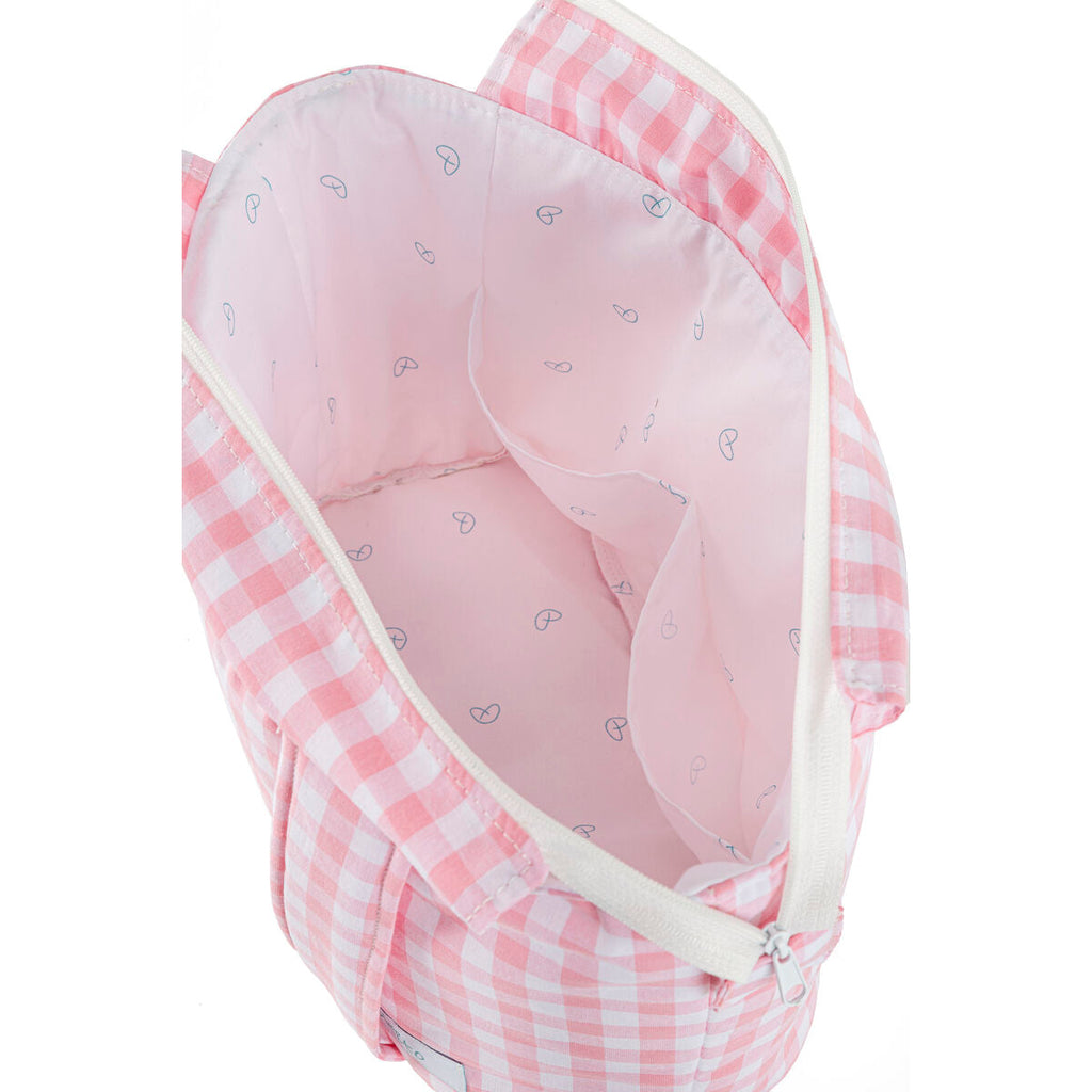 Organizer-Tasche für Kinderwagen Mi bollito Rosa Vichy 15 x 18 x 45 cm