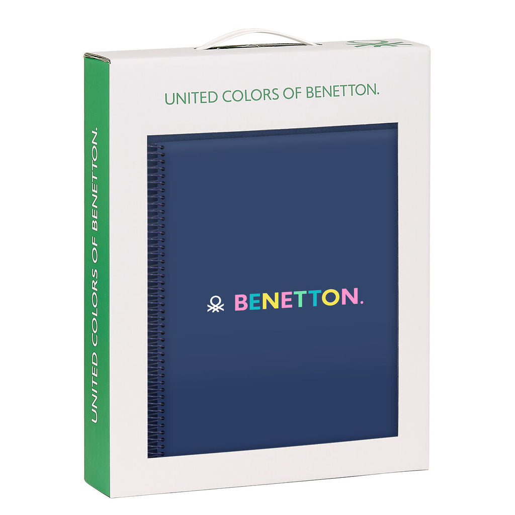 Papierwaren-Set Benetton Cool Marineblau 2 Stücke